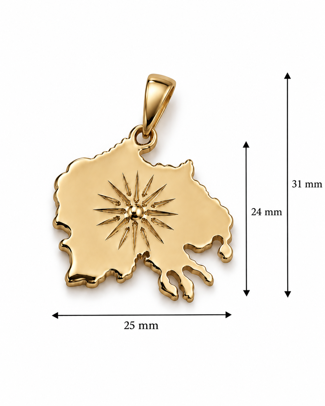 Karta Pendant - Gold