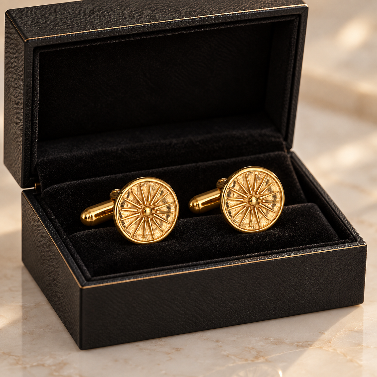 Kutleš Cufflinks - Vermeil Gold