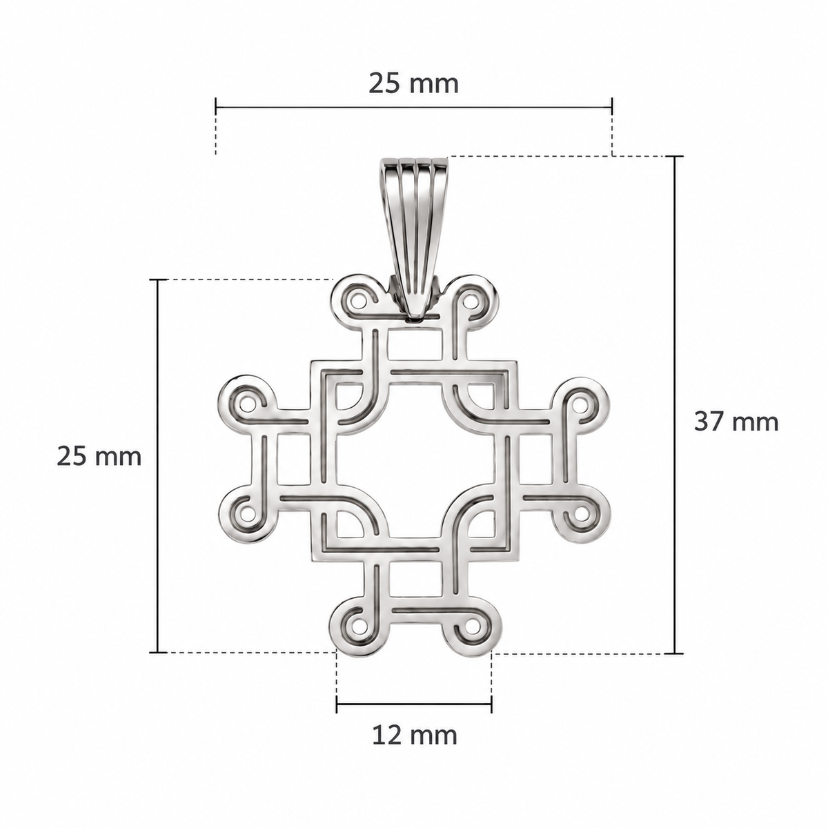 Veljusa Cross Pendant - Silver