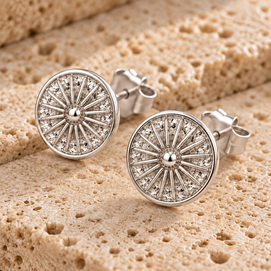 Starburst Earrings - Silver
