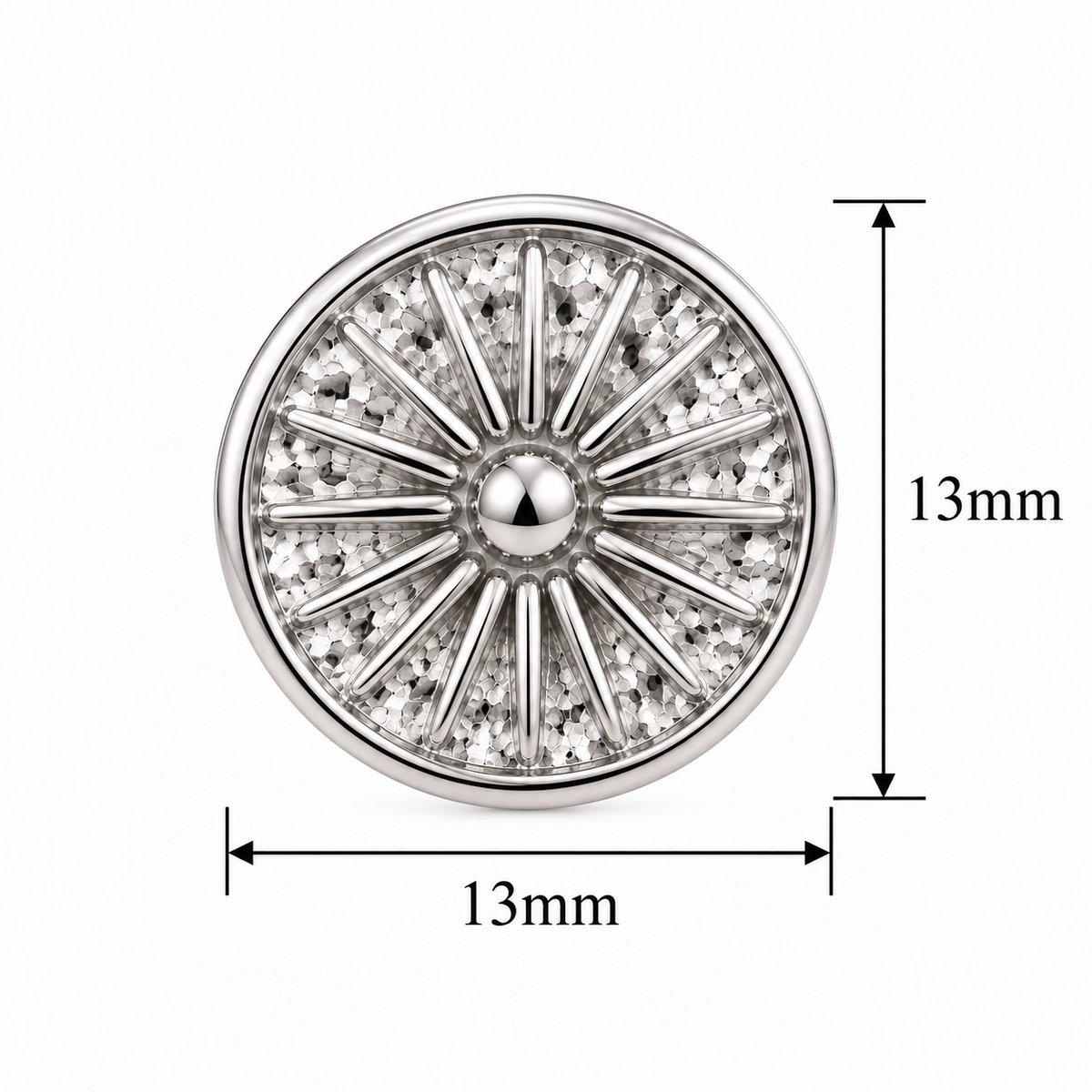 Starburst Earrings - Silver