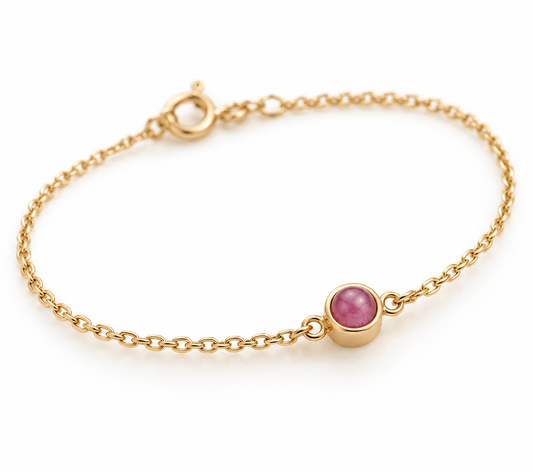 Vineta Ruby Bracelet - Gold