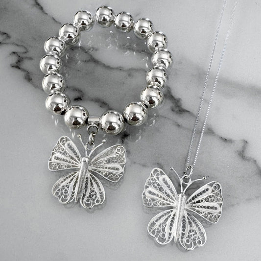 Sfera-12 Filigree Butterfly Bracelet