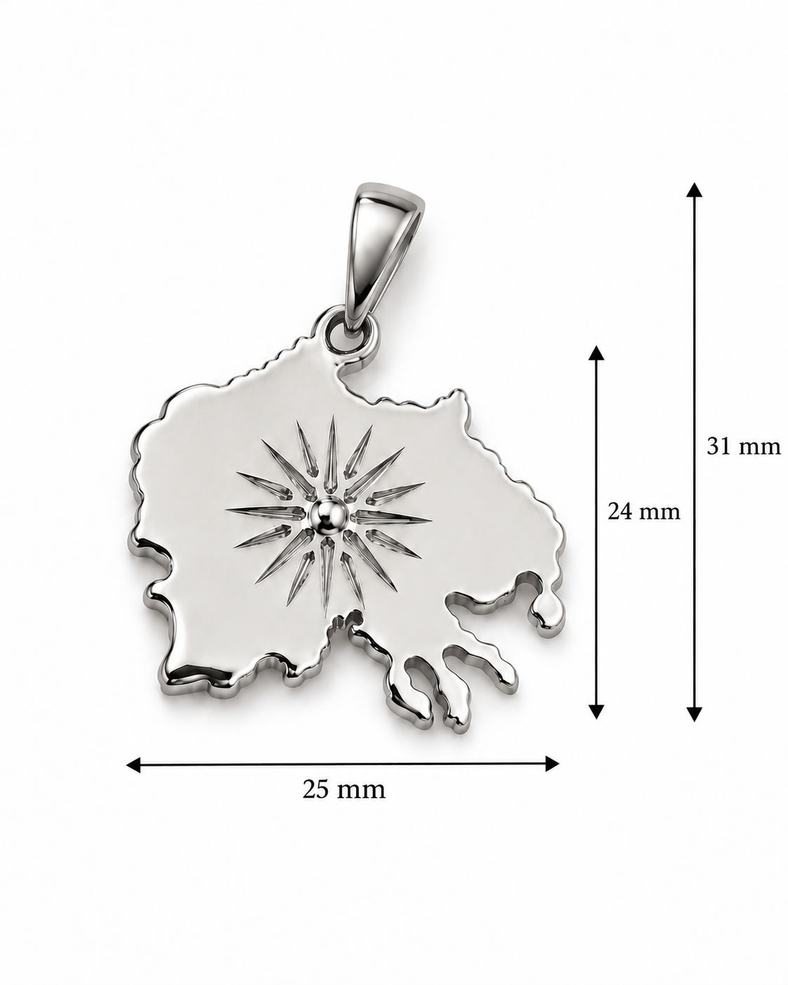 Karta Pendant - Silver