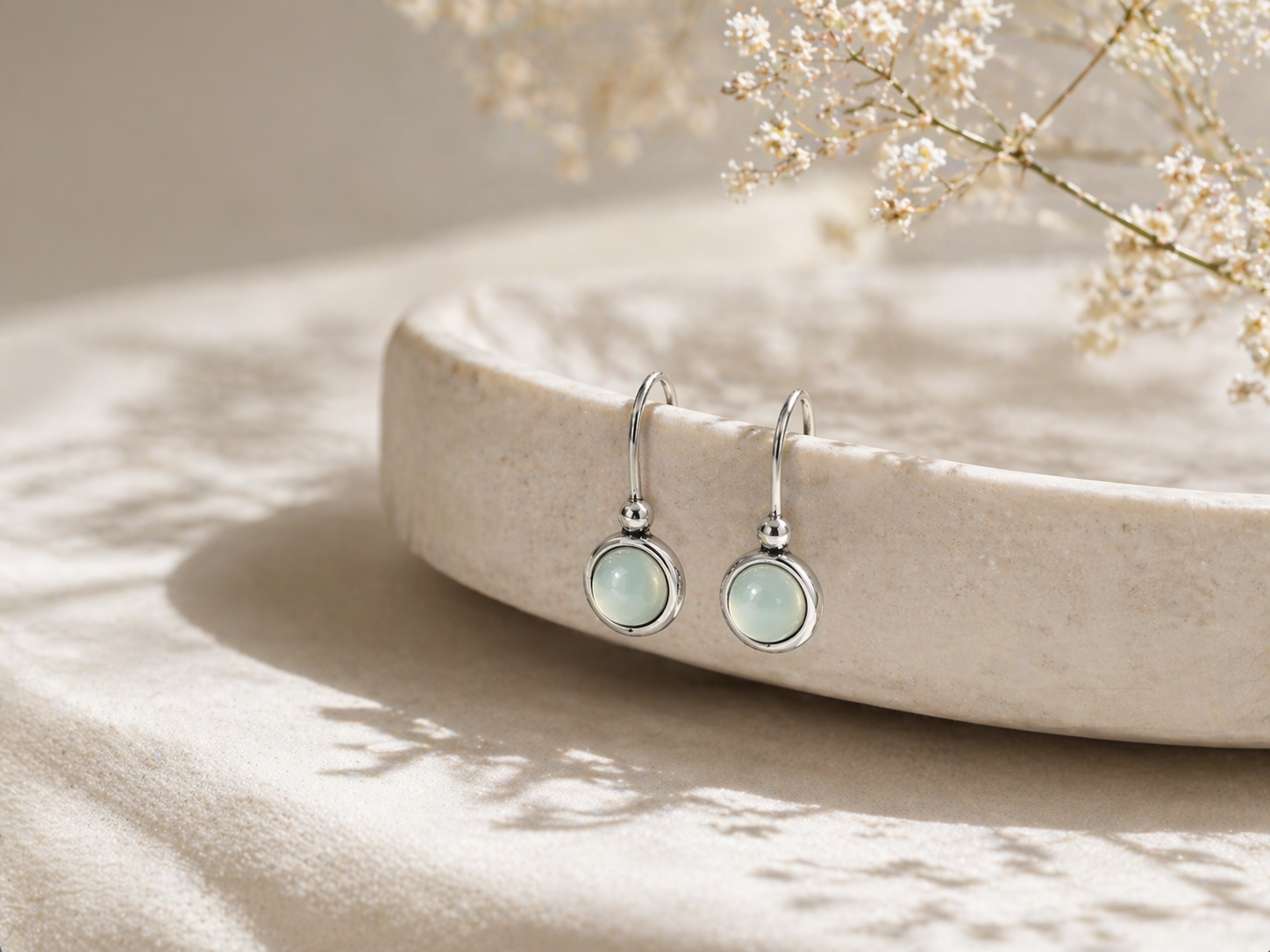Macedonian Green Opal Earrings