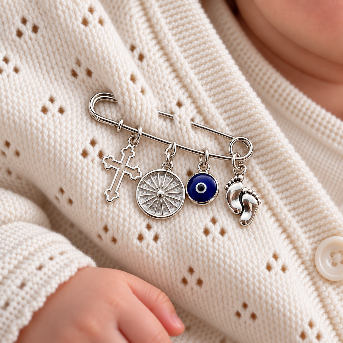 Guardian Baby Pin - Silver