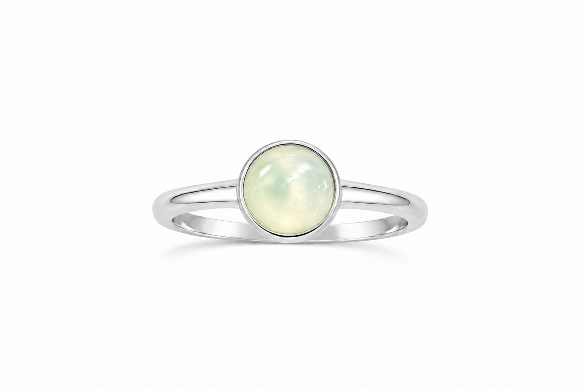 Elena Opal Ring - Silver