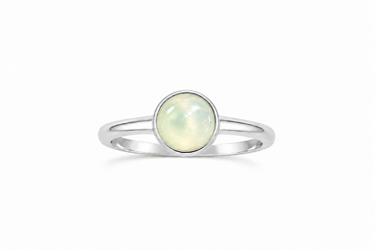 Elena Opal Ring - Silver