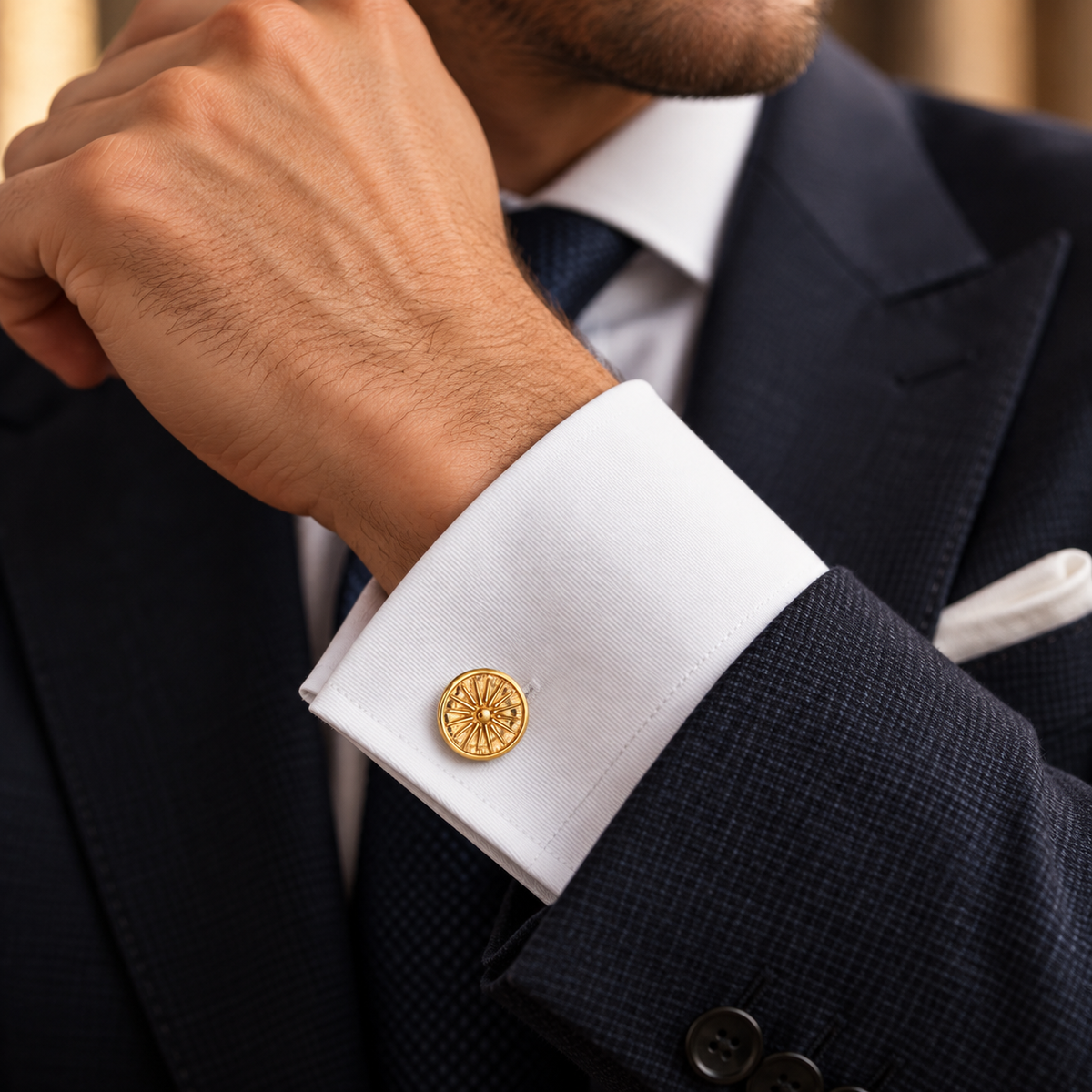 Kutleš Cufflinks - Vermeil Gold