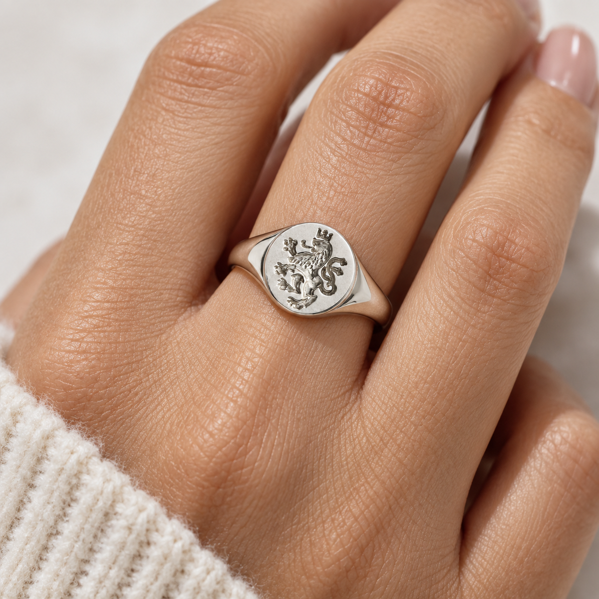Lavica Signet Ring - Silver