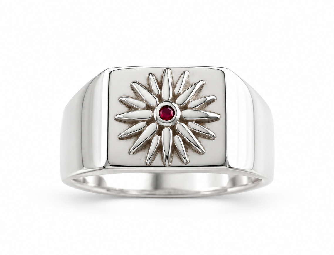 Pella Signet Ring - Silver