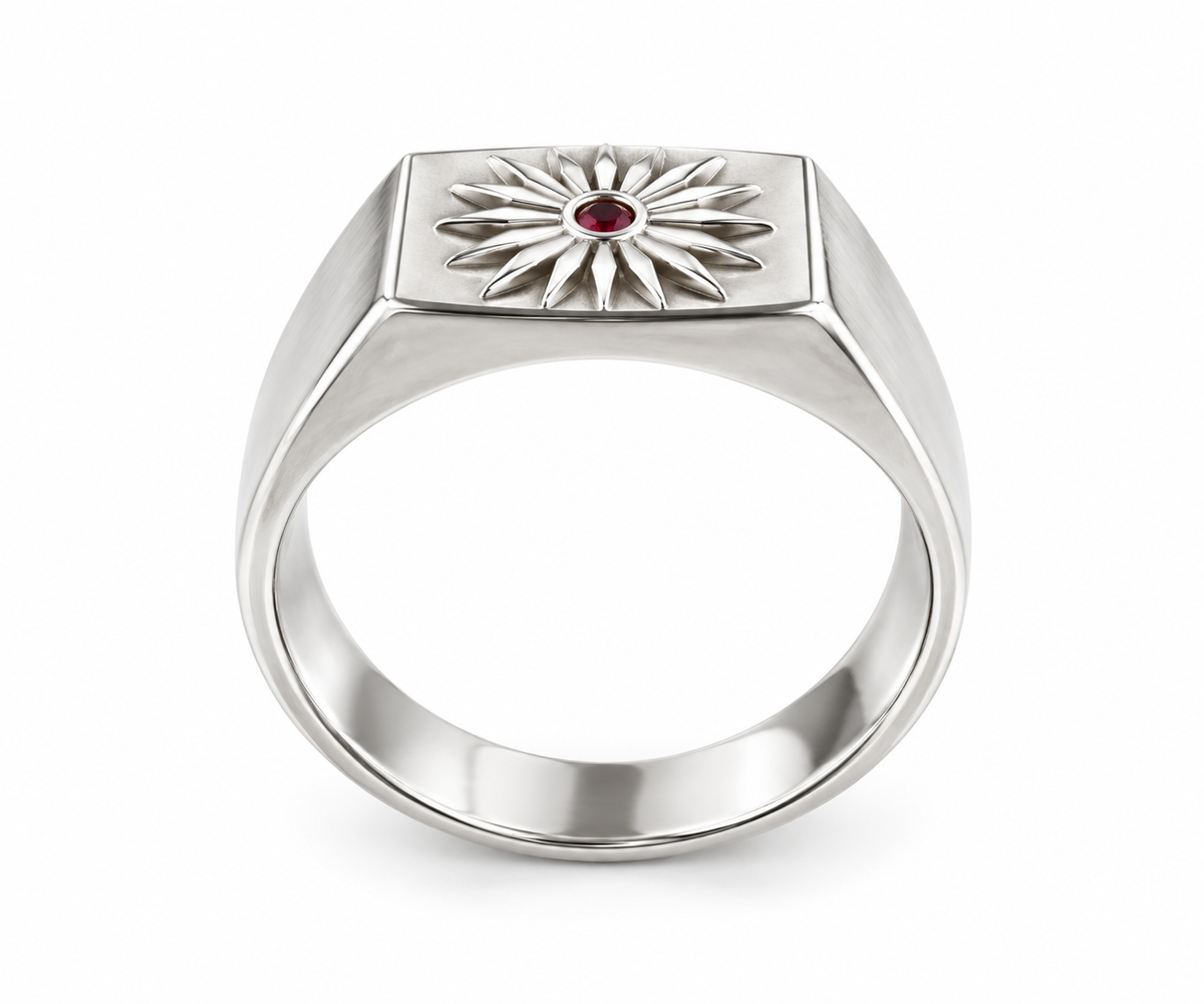 Pella Signet Ring - Silver