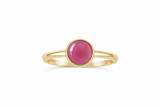 Elena Ruby Ring - Gold