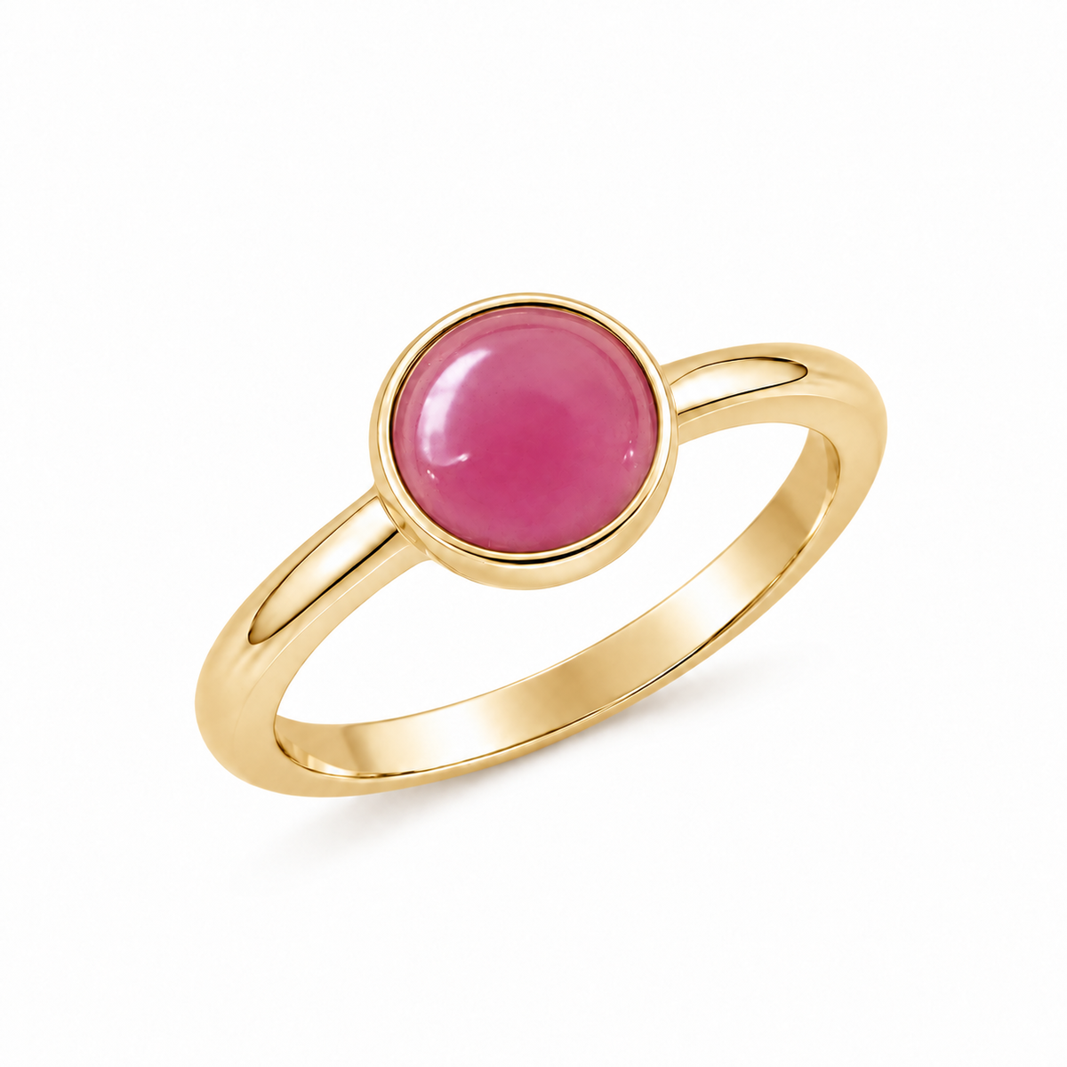 Elena Ruby Ring - Gold