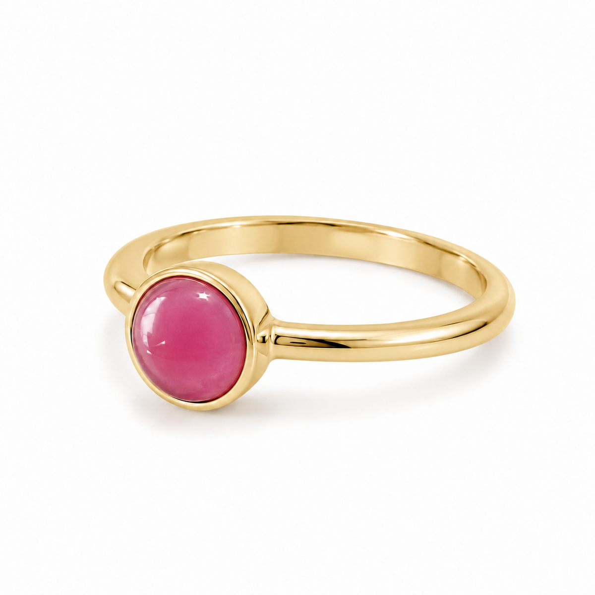 Elena Ruby Ring - Gold