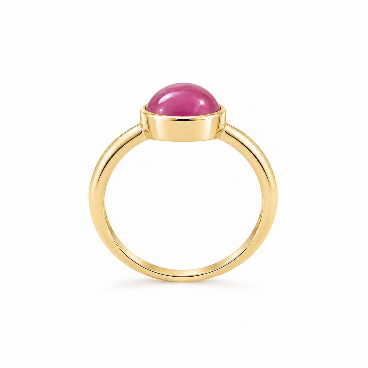 Elena Ruby Ring - Gold
