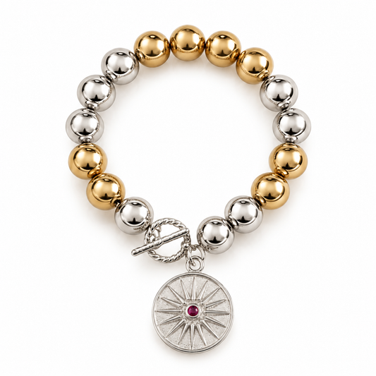 Sfera-12 Sonce Bracelet - Silver and Gold