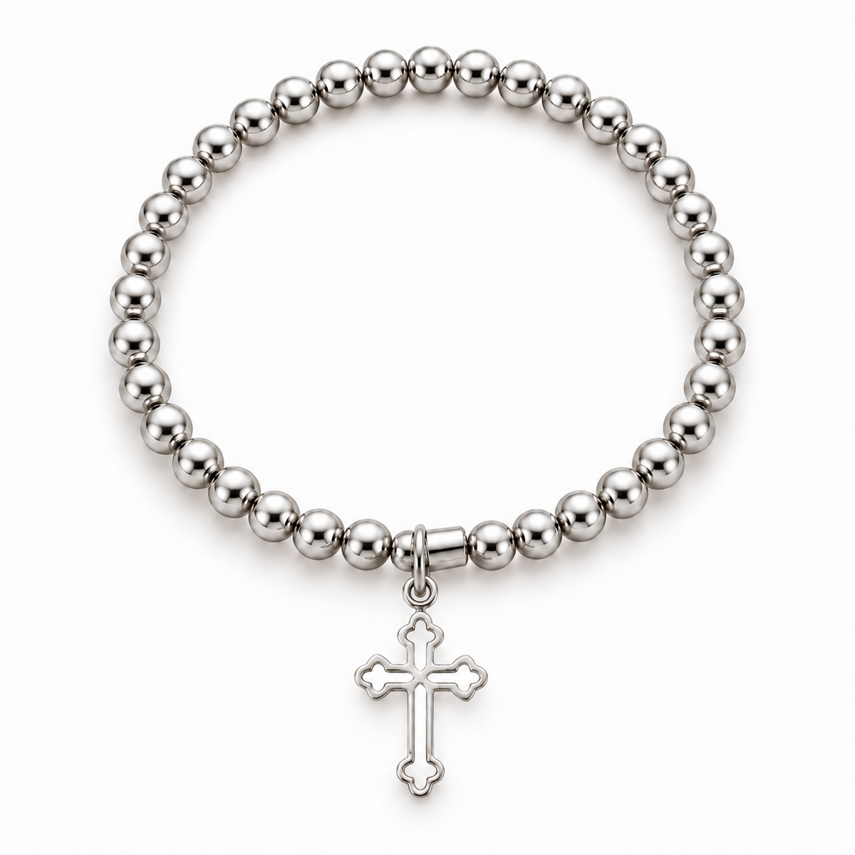 Sfera Stretch - Faith Bracelet - Silver
