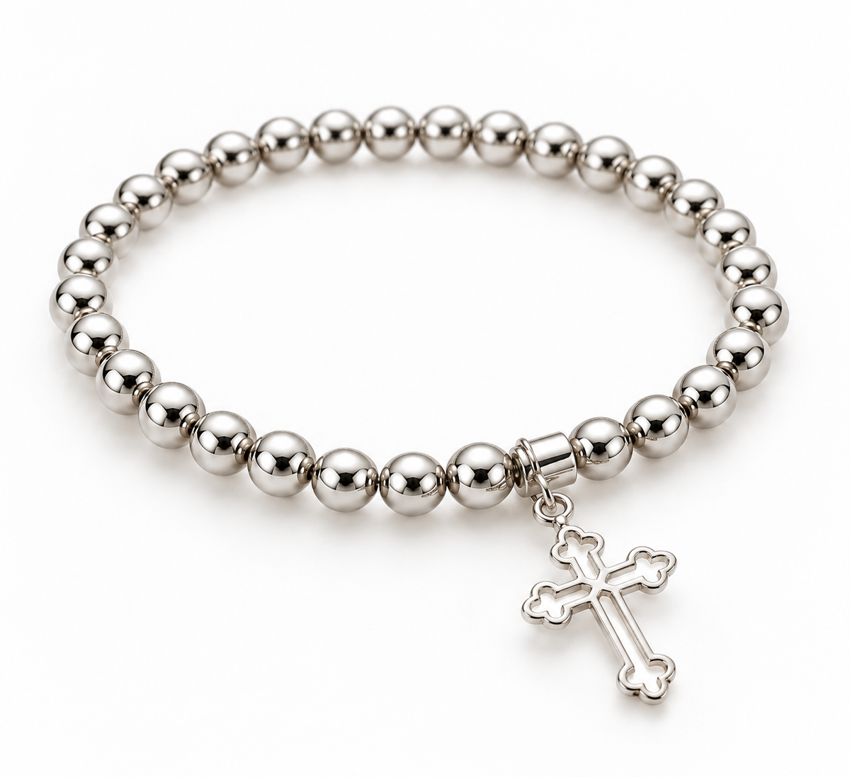 Sfera Stretch - Faith Bracelet - Silver