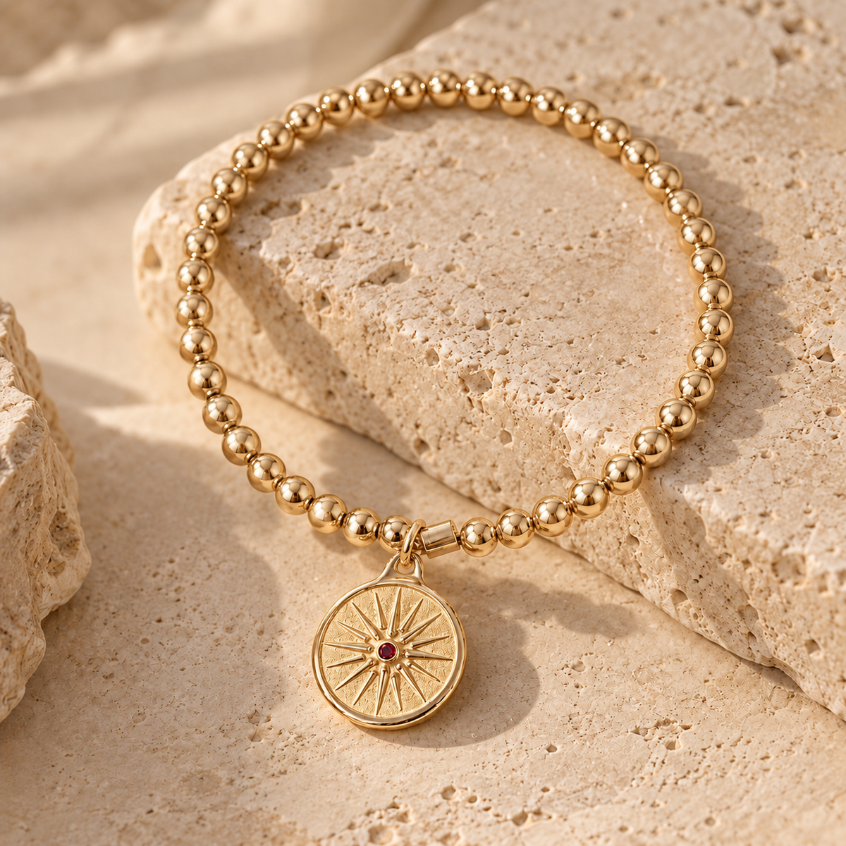 Sfera Stretch - Sun Bracelet - Gold Filled