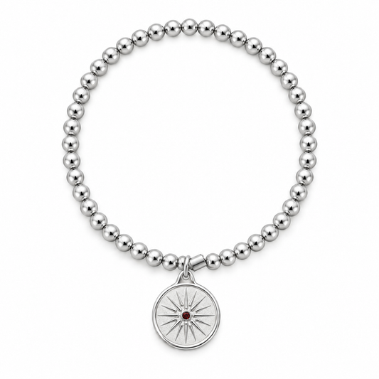 Sfera Stretch - Sun Bracelet - Silver
