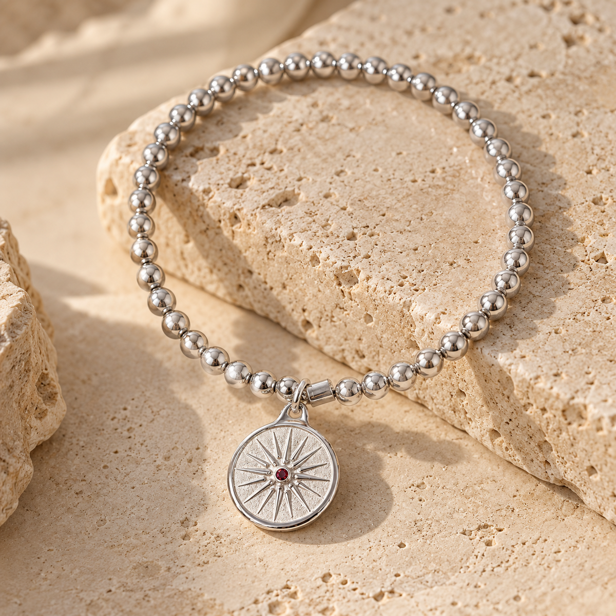 Sfera Stretch - Sun Bracelet - Silver
