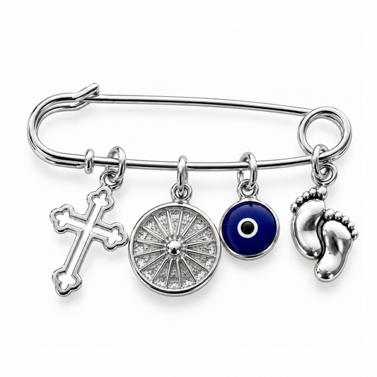 Guardian Baby Pin - Silver