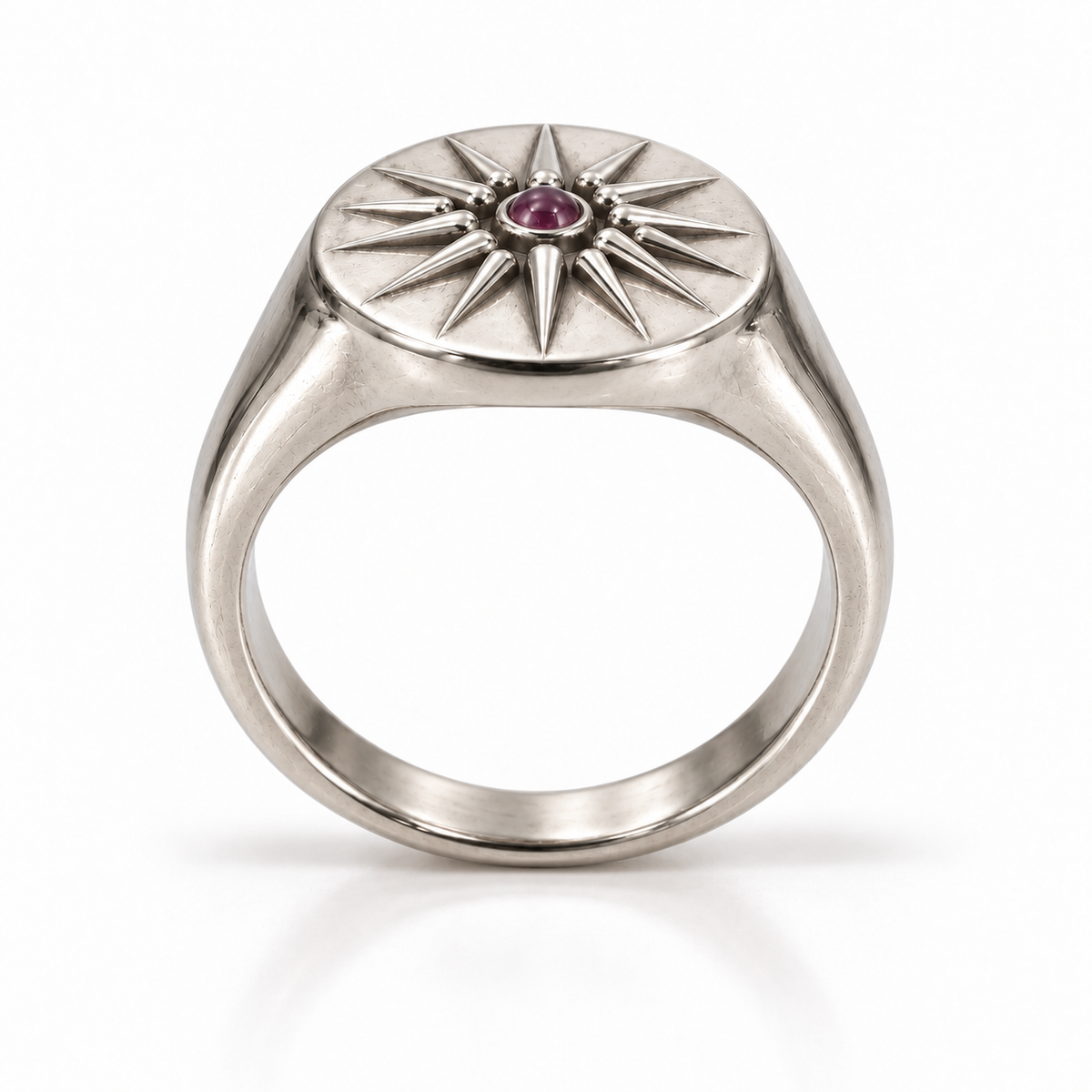Stater Ruby Ring - Silver