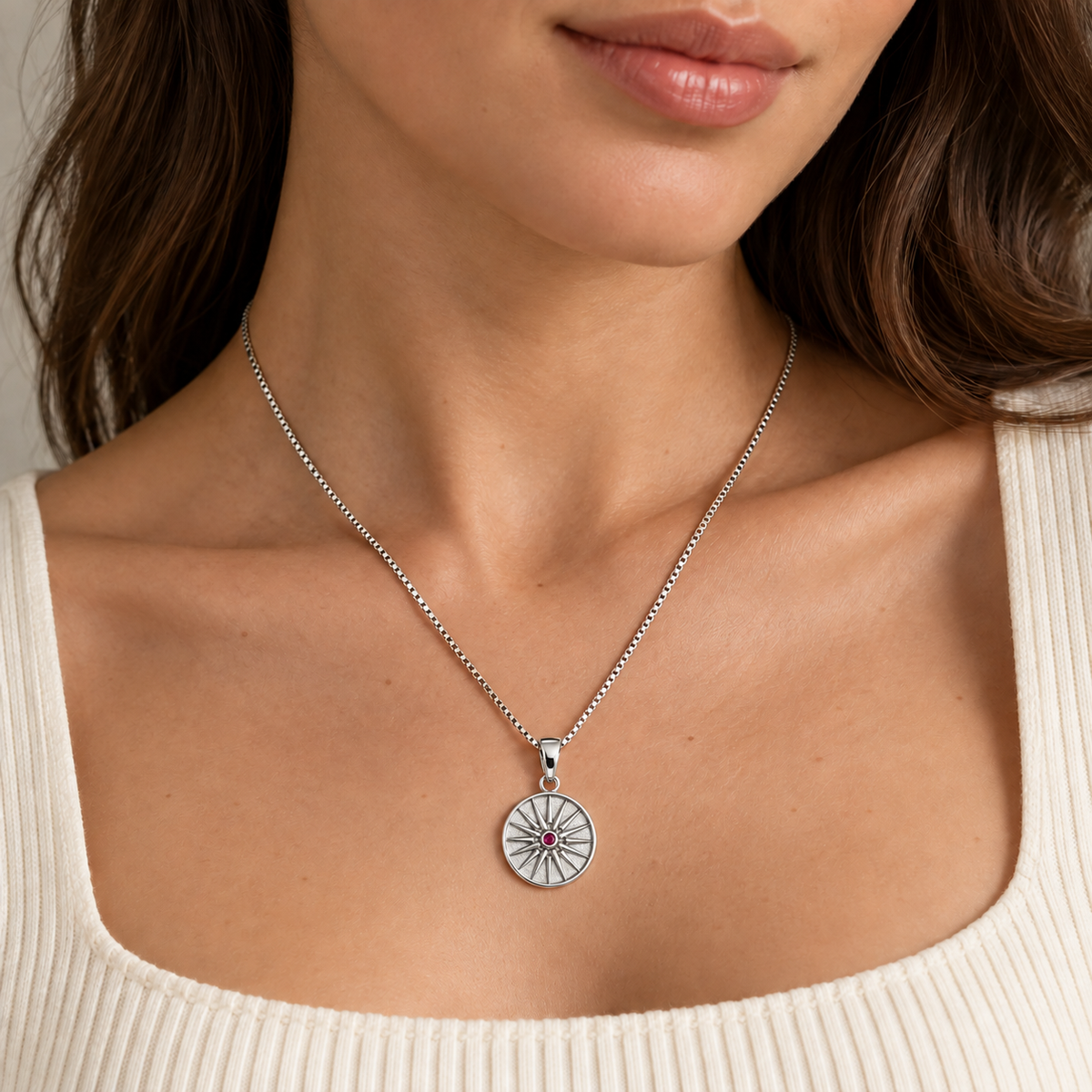 Sonce Necklace - Silver