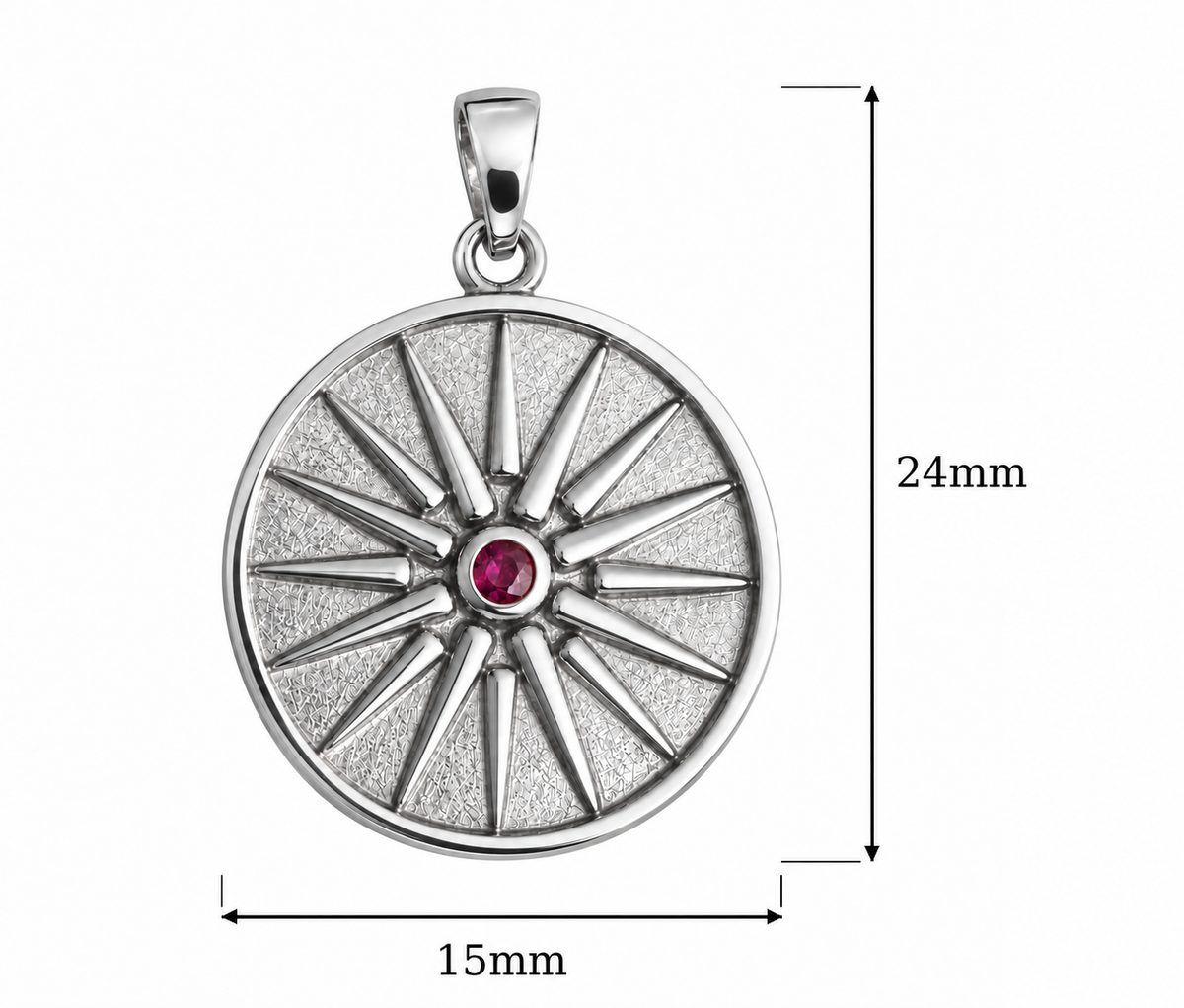 Sonce Pendant - Silver