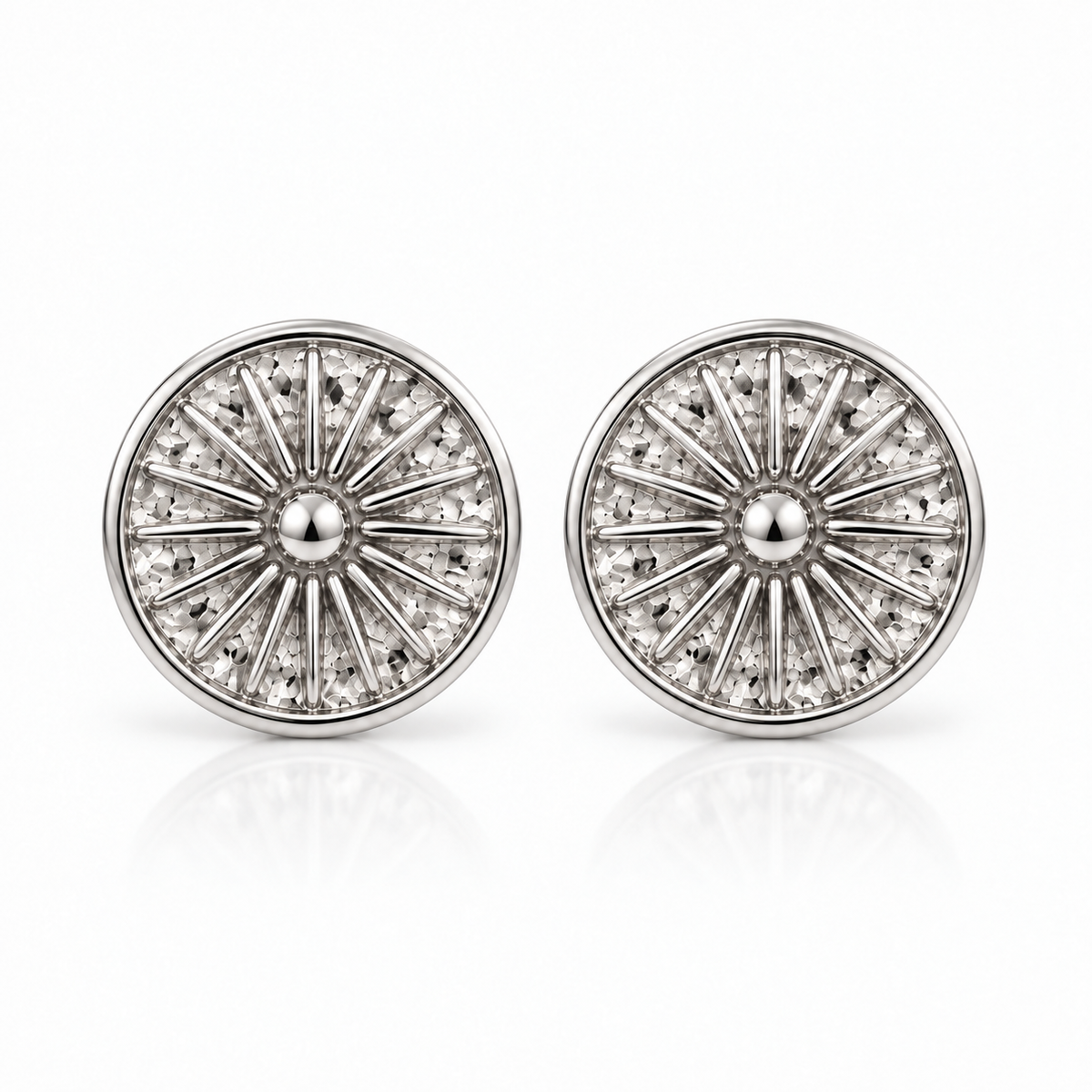 Starburst Earrings - Silver