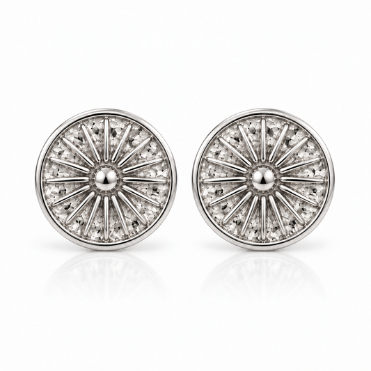 Starburst Earrings - Silver