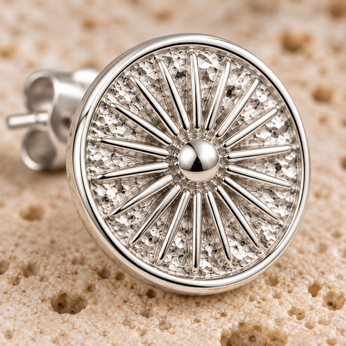 Starburst Earrings - Silver