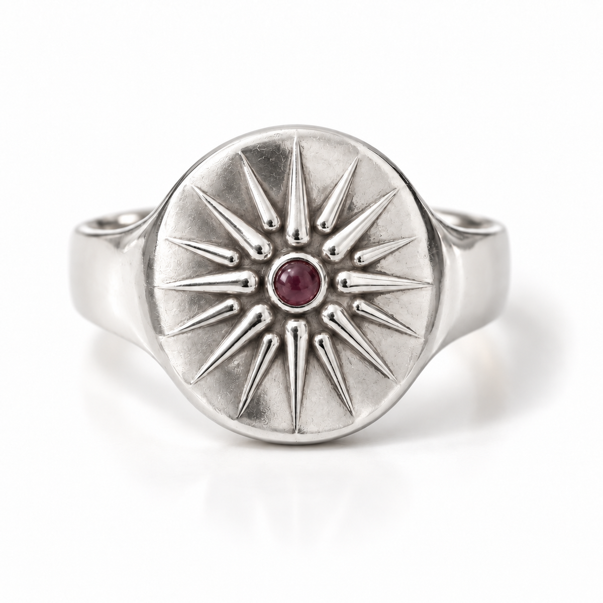 Stater Ruby Ring - Silver