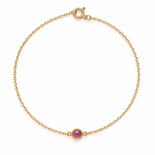 Vineta Ruby Bracelet - Gold