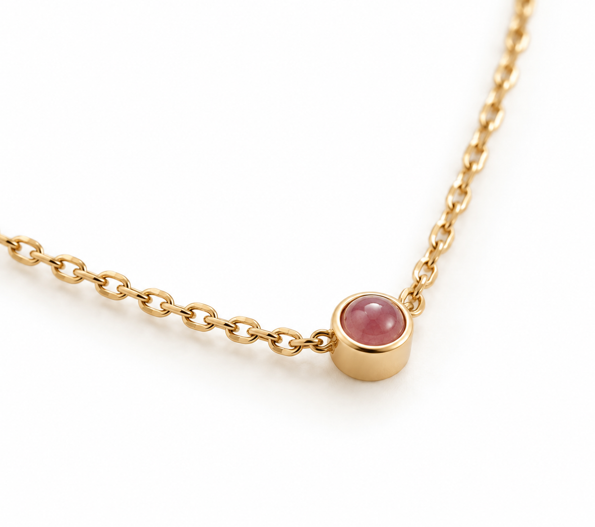 Vineta Ruby Necklace - Gold