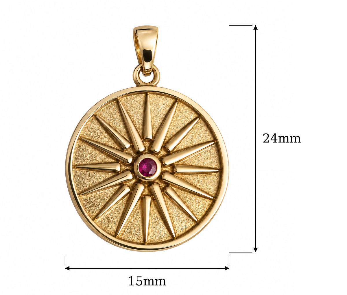 Sonce Pendant - Gold