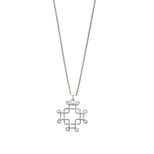 Macedonian Filigree Cross Necklace